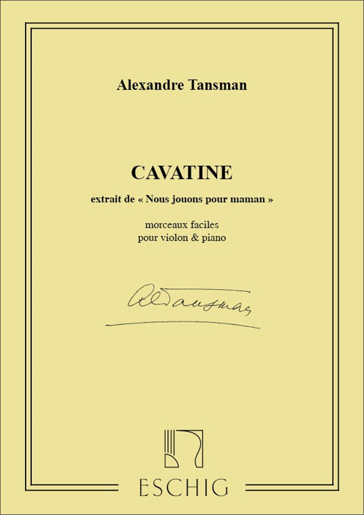 Nous Jouons Pour Maman: Cavatine